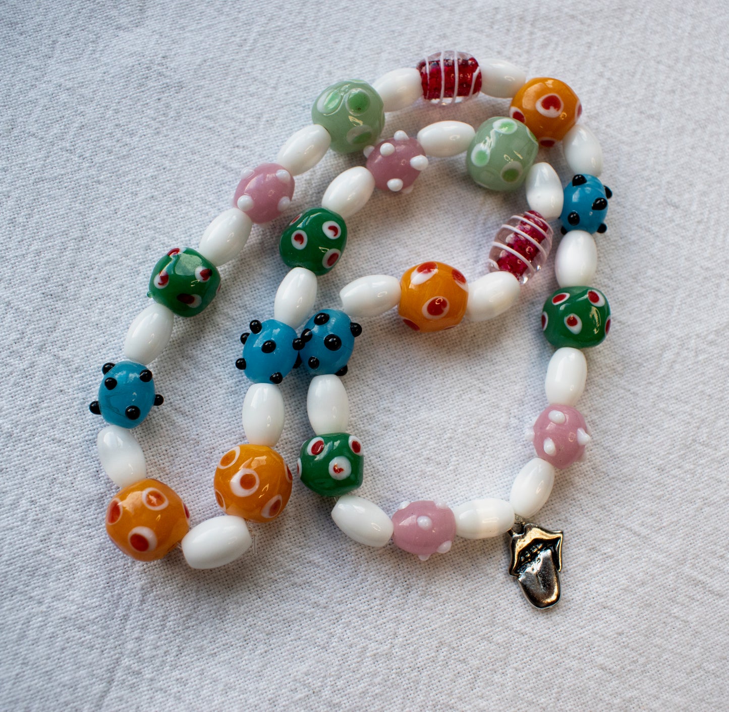 Cool Girl Glass Bead Necklace