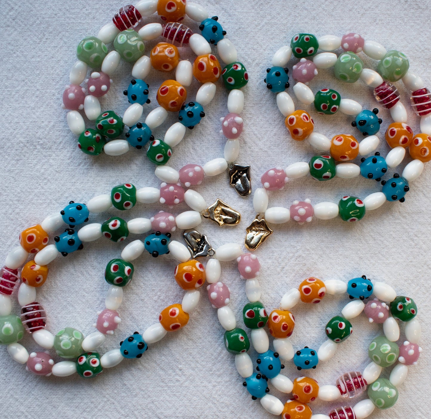 Cool Girl Glass Bead Necklace