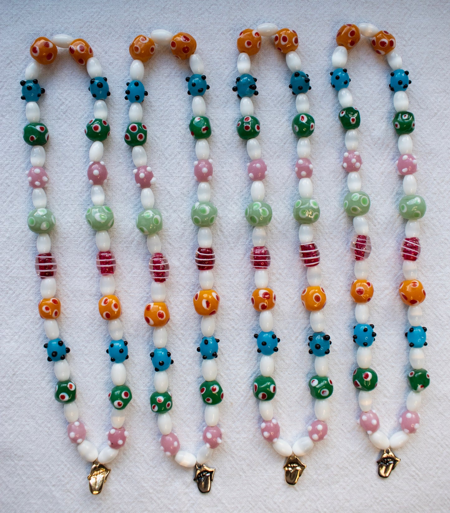 Cool Girl Glass Bead Necklace